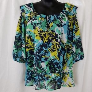 Lane Bryant Patterned Blouse